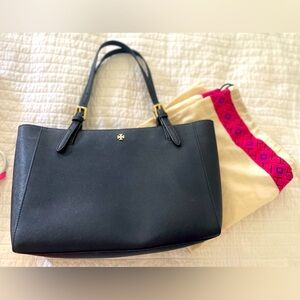 Tory Burch small York Navy tote Bag Purse